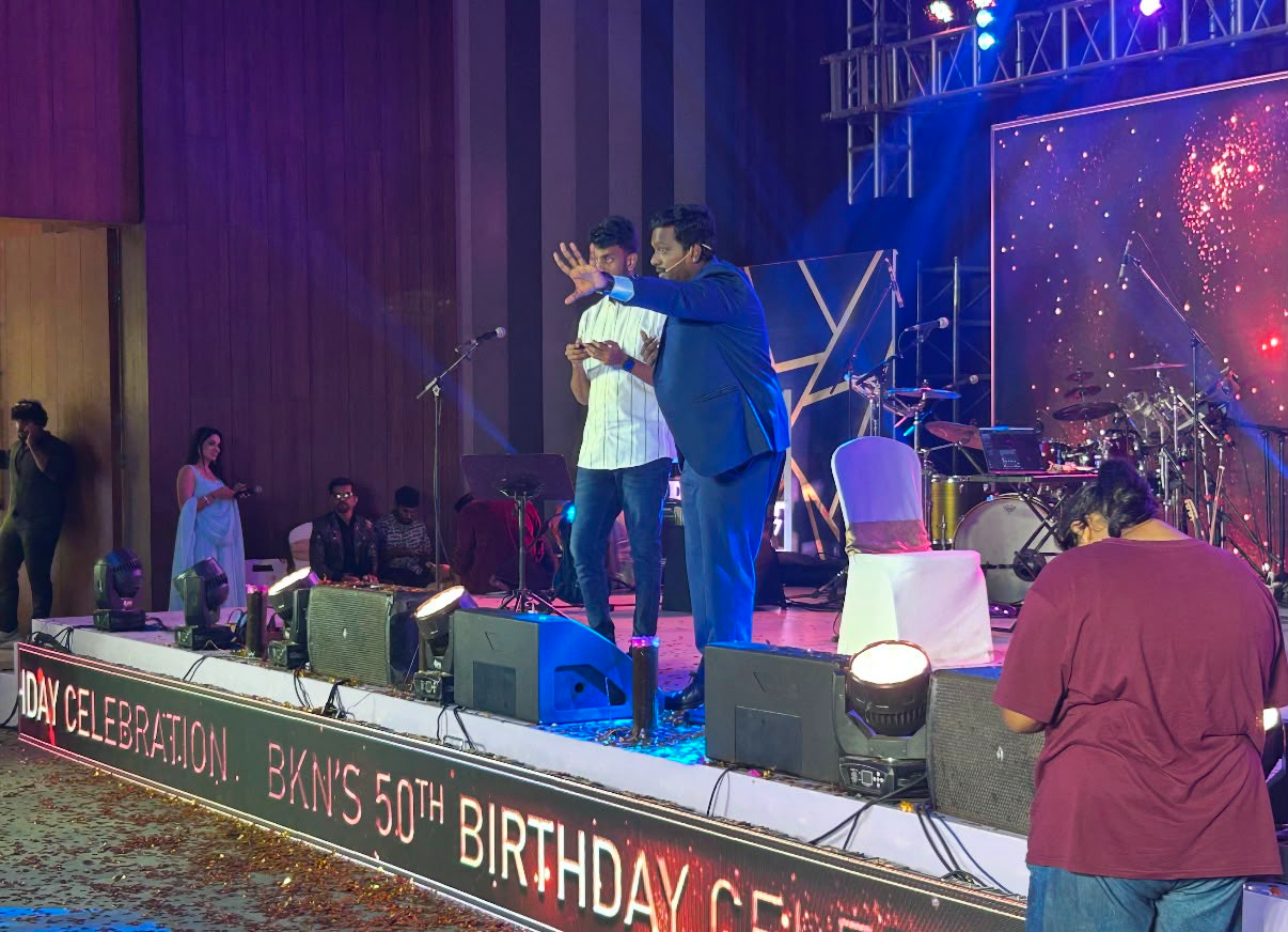 Custom magic performance tailored for a 50th birthday celebration